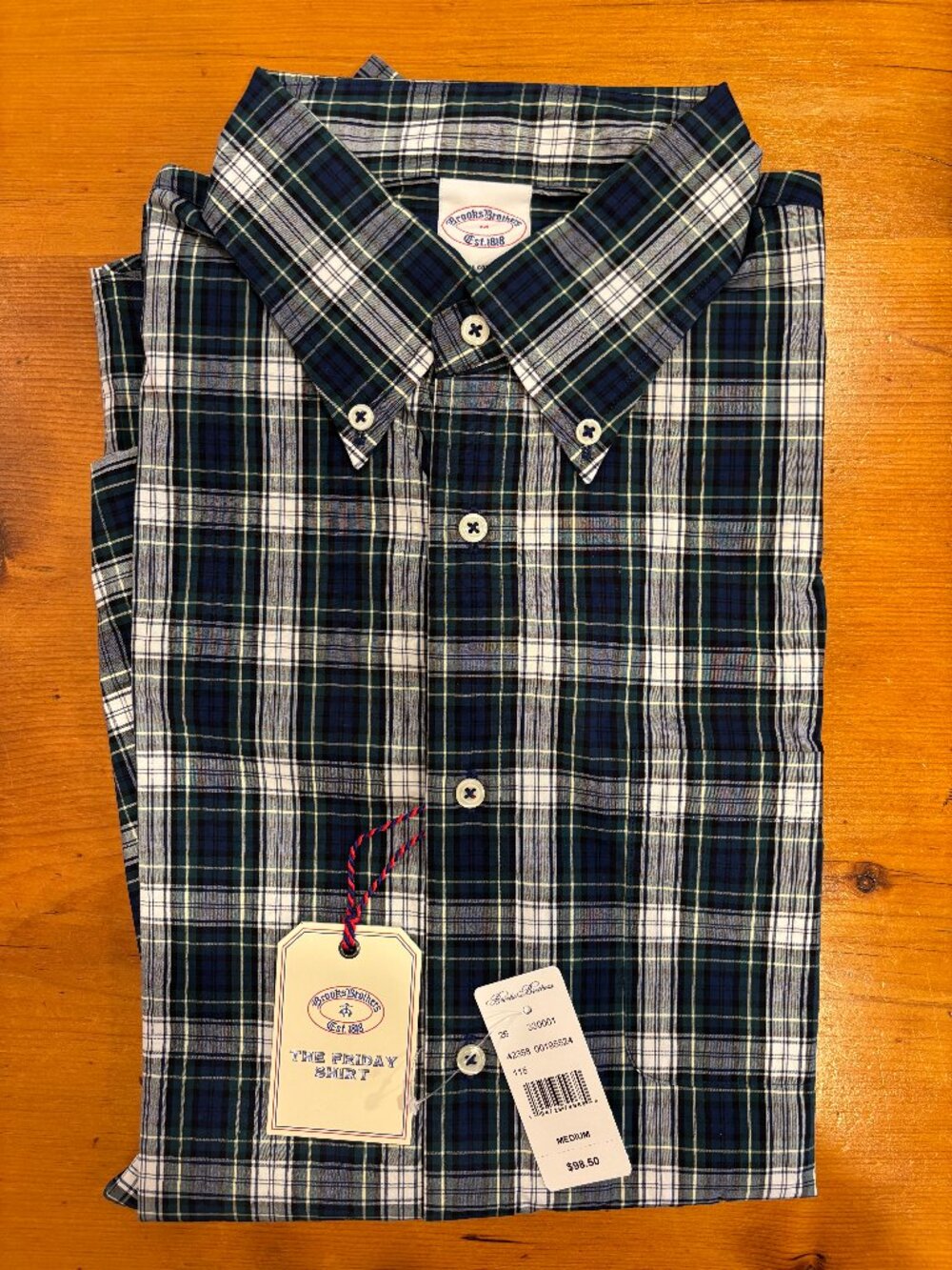 NWT Brooks Brothers "The Friday Shirt" long-sleeve oxford